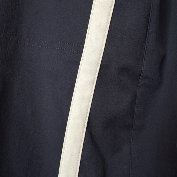 NIKE Vintage Y2K Athletic Capri Pants Navy with White Stripe Pull-On Size Large - Picture 8 of 16